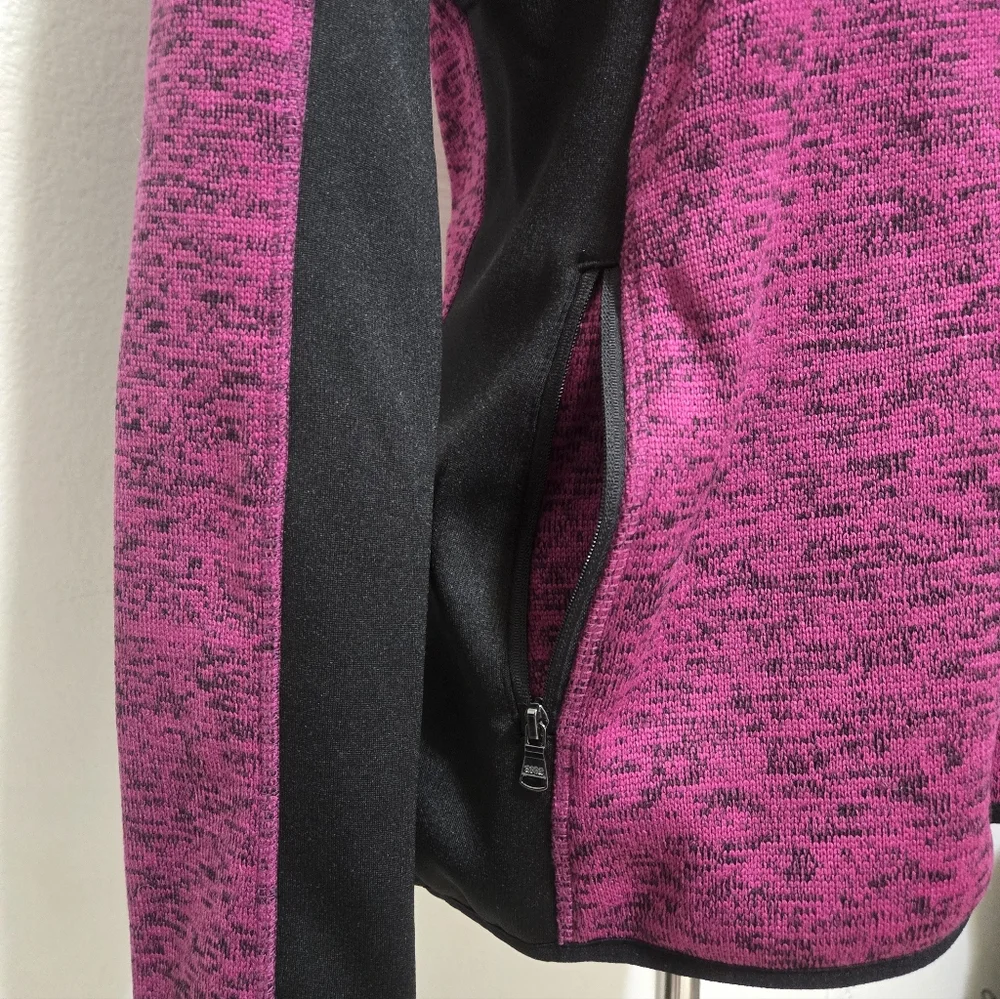 MARC NEW YORK Magenta And Black Zip-Up Activewear Jacket Size Small - Picture 4 of 16